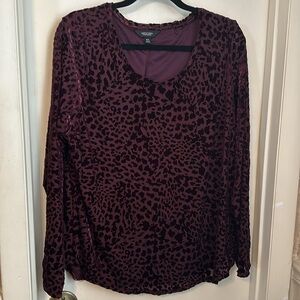 Simply Vera Vera Wang Cut Velvet Top Size XXL NWOT